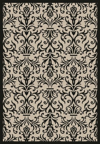 Dynamic Rugs PIAZZA 2742-3901 Sand and Black